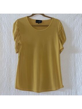 Lexington L Avenue Ruched Short Sleeve Top